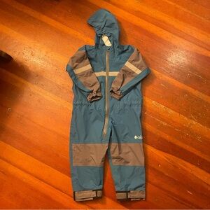 Oakiwear blue waterproof trail and rain suit size 4t